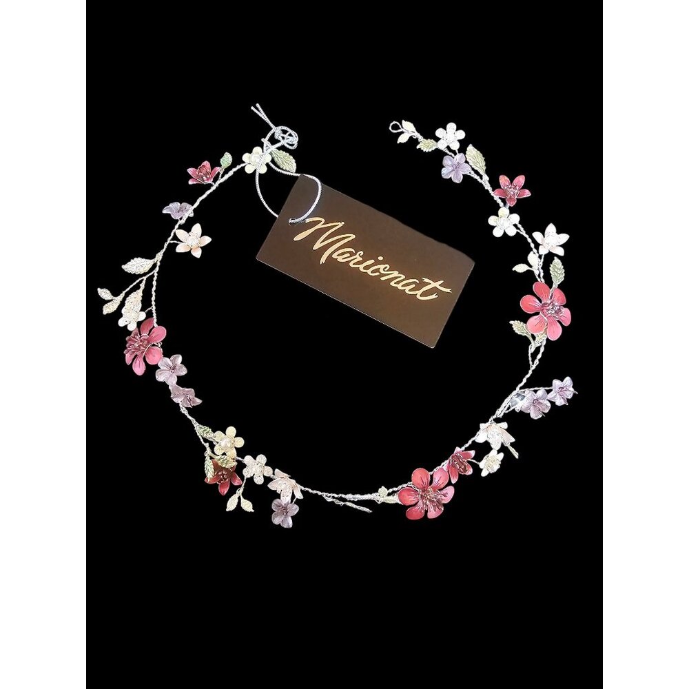 Multi-Colored Metal Floral Hair Accessory - Marionat